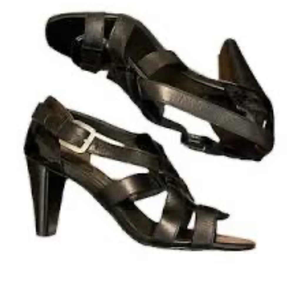 Cole Haan Brown Nike Air strappy Leather Sandals 8.5